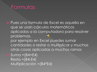 Celdas, Columnas, Filas