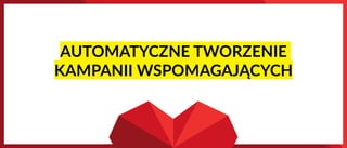 AUTOMATYCZNE TWORZENIE
KAMPANII WSPOMAGAJĄCYCH
 