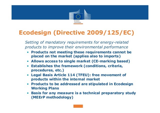 Ecodesign directive Ecodesign directive