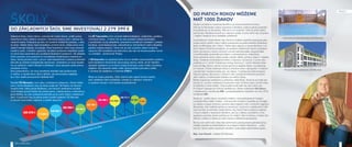 DO ZÁKLADNÝCH ŠKOL SME INVESTOVALI 2 279 399 € 
Základné školy, ktoré máme v pôsobnosti mesta Senec, prešli počas 
niekoľkých rokov veľkými zmenami. Samotné budovy boli v takmer ha-varijnom 
stave. Postupne sa nám ich podarilo dostať do podoby, v akej 
sú teraz. Všetky školy majú kompletne vymené okná, vďaka čomu sme 
ušetrili nemalé náklady na energie. Pred niekoľkými rokmi sme vykonali 
svetelný audit, z ktorého vyplynulo, že staré osvetlenie nespĺňalo svetel-no- 
technické parametre pre osvetlenie školských priestorov. Na základe 
tohto posudku sme pristúpili ku kompletnej modernizácii svetelnej sú-stavy, 
ktorej prioritou bolo v prvom rade bezpečnosť a zdravé prostredie 
detí ako aj zníženie energetickej náročnosti. Výsledkom je nové osvetle-nie 
na všetkých našich školách a škôlkach, ktoré aktuálne spĺňa prísne 
európske normy. 
Som presvedčený, že nové osvetlenie neostalo bez povšimnutia 
u rodičov a návštevníkov škôl a škôlok, ale samozrejme najlepšie 
by o tom vedeli porozprávať riaditelia škôl. 
Riaditeľ ZŠ Mlynskej o tom píše v priloženom príspevku. Okrem iného 
sme v tomto školskom roku do školy prijali asi 100 žiakov do štyroch 
nových tried. Veľký počet škôlkarov, pre ktorých nestíhame vytvárať 
nové miesta (aj keď každý rok pristavujeme, nadstavujeme a rekonštruu-jeme 
škôlky), sa nám postupne premieta aj do počtu žiakov základných 
škôl. V budúcom roku budeme preto musieť nadstaviť ZŠ Mlynskú 
a vytvoriť nové triedy, kabinety a rozšíriť zborovňu. 
Na ZŠ Tajovského sme vymenili elektroinštalácie, vodárničku, podlahy, 
vchodové dvere... A tento rok sa nám podarilo získať prostriedky 
z eurofondov na jej zateplenie, prerobenie sociálnych zariadení v prístav-be 
školy, nové bleskozvody, rekonštrukciu inžinierskych sietí a školskej 
jedálne vrátane strechy. Tento rok sa nám podarilo získať moderné, 
úsporné LED osvetlenie pre telocvičnu ako dar od renomovaného výrob-cu 
svietidiel - spoločnosti Philips. 
V ZŠ Szenciho sa napríklad tento rok pri skúške vykurovacieho systému 
pred začiatkom tohoročnej vykurovacej sezóny zistilo, že až niekoľko 
desiatok radiátorov je na konci svojej životnosti, preto mesto urýchlene 
zasiahlo. Bol opravený jeden úsek vykurovacieho potrubia a došlo 
k výmene 35 radiátorov v hodnote 3750 €. 
Školy sú mojou prioritou. Vždy, keď to bolo aspoň trochu možné, 
som riaditeľom škôl vychádzal v ústrety a v dobrých vzťahoch 
a vysokom tempe v tom budem aj pokračovať. 
99 185 € 
2003 
245 711 € 
2005 
31 567 € 
214 765 € 
2006 
2011 
2012 
2009 
2010 
2007 
2008 
266 996 € 149 803 € 
304 488 € 
235 593 € 325 676 € 172 855 € 
232 760 € 
Každoročné investície do škôl 
ČÍSLA NEKLAMÚ 
ŠKOLY 
DO PIATICH ROKOV MÔŽEME 
MAŤ 1000 ŽIAKOV 
Záujem primátora o senecké školstvo má dnes konkrétne kontúry. 
Keď sa na Slovensku začne rozprávať o školstve, ľudia sa akosi podvedo-me 
pripravujú na zlé správy. Niet sa im čo čudovať. Vždy sa preto teším, 
keď sa dá o školstve hovoriť aj v dobrom svetle. A som veľmi rád, že práve 
v našom meste je na to dostatok príležitostí. 
S primátorom mesta Senec Ing. Karolom Kválom úspešne spolupracujem 
počas celých piatich rokov môjho pôsobenia na poste riaditeľa Základnej 
školy na Mlynskej ulici v Senci. Vďaka jeho záujmu o rozvoj školstva v na-šom 
meste a fi nančnej podpore sa podarilo zrealizovať viacero projektov, 
ktoré významnou mierou pomohli vytvoriť pokrokovejšie, bezpečnejšie 
a komfortnejšie prostredie pre žiakov a zamestnancov našej školy. 
Nové oplotenie okolo celého areálu zaistilo väčšiu ochranu žiakov i majetku 
školy, moderné minifutbalové ihrisko s tribúnou, na ktorom v tomto roku 
prebieha už 4. ročník Futbalovej miniligy Senca a 2. ročník Detskej futba-lovej 
miniligy Senca, denne rozvíja športové nadanie žiakov a podporuje 
ich zdravie. Počas ostatných letných prázdnin sme v spolupráci s mestom 
vytvorili štyri moderné triedy pre sto žiakov. V súčasnosti dokončujeme 
kľúčové opravy telocvične, s ktorými nám významne fi nančne pomohol 
aktív rodičov a individuálna zbierka od rodičov školy. 
Mesto pripravuje nadstavbu a prístavbu našej školy, ktorá by sa mala rea-lizovať 
už v prvých mesiacoch budúceho roka. Vznikne osem nových tried, 
tri kabinety a nové toalety. Celý projekt bude stáť viac ako milión eur. 
Pri mojom nástupe do funkcie riaditeľa sa v škole vzdelávalo 430 žiakov, 
v súčasnosti ju navštevuje 680, s predpokladaným nárastom do roku 2019 
na takmer 900. 
Senec je - podľa názoru mnohých rodičov, novonastúpených kolegov 
a návštevníkov nášho mesta - vnímané ako bohaté a neustále sa rozvíjajú-ce 
mesto a svojou životnou úrovňou láka mladých ľudí z mnohých regiónov 
Slovenska. Ako riaditeľa jednej zo seneckých výchovno-vzdelávacích inšti-túcií 
ma teší, že primátor mesta Senec Ing. Karol Kvál sa aktívne zaujíma 
o život a dianie v seneckom školstve, ako aj o otázky a problémy s ňou 
spojené a ponúka zdravý pohľad pri ich riešení. Žije so školou a medzi ním, 
aktívom rodičov a školou je veľmi dobrá a efektívna spolupráca. 
Bol by som veľmi rád, keby táto súčinnosť a porozumenie pokračovali aj 
naďalej, pretože sú predovšetkým na prospech malých Senčanov. ...a aby, 
keď sa v Senci začne rozprávať o školstve, ľudia čakali najmä dobré správy. 
Mgr. Ivan Rezník / riaditeľ ZŠ Mlynská 
Zrekonštruovaná telocvična ZŠ Mlynská 
Pripravovaná nadstavba ZŠ Mlynská 
20 21 
 