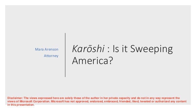 Karoshi Is It Sweeping America