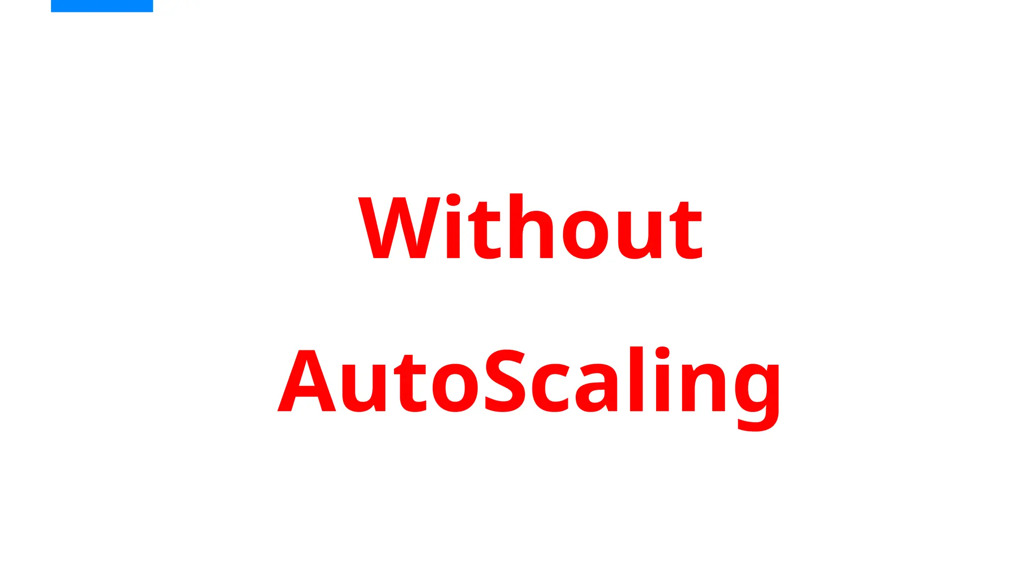 Without
AutoScaling
 