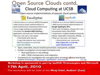 Open Source Clouds contd. 