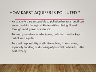 Karst Aquifers Pptx