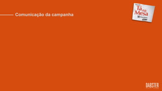 Comunicação da campanha
 