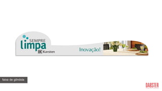 display de paredefaixa de gôndola
 