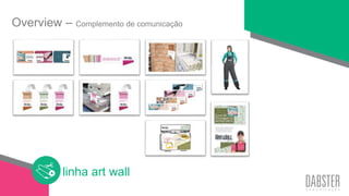 linha art wall
Overview – Complemento de comunicação
 