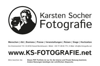 Karsten Socher Fotografie - Peoplefotografie - Fotografenmeister und Bildjournalist in Kassel