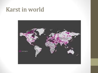 Karst in world
 