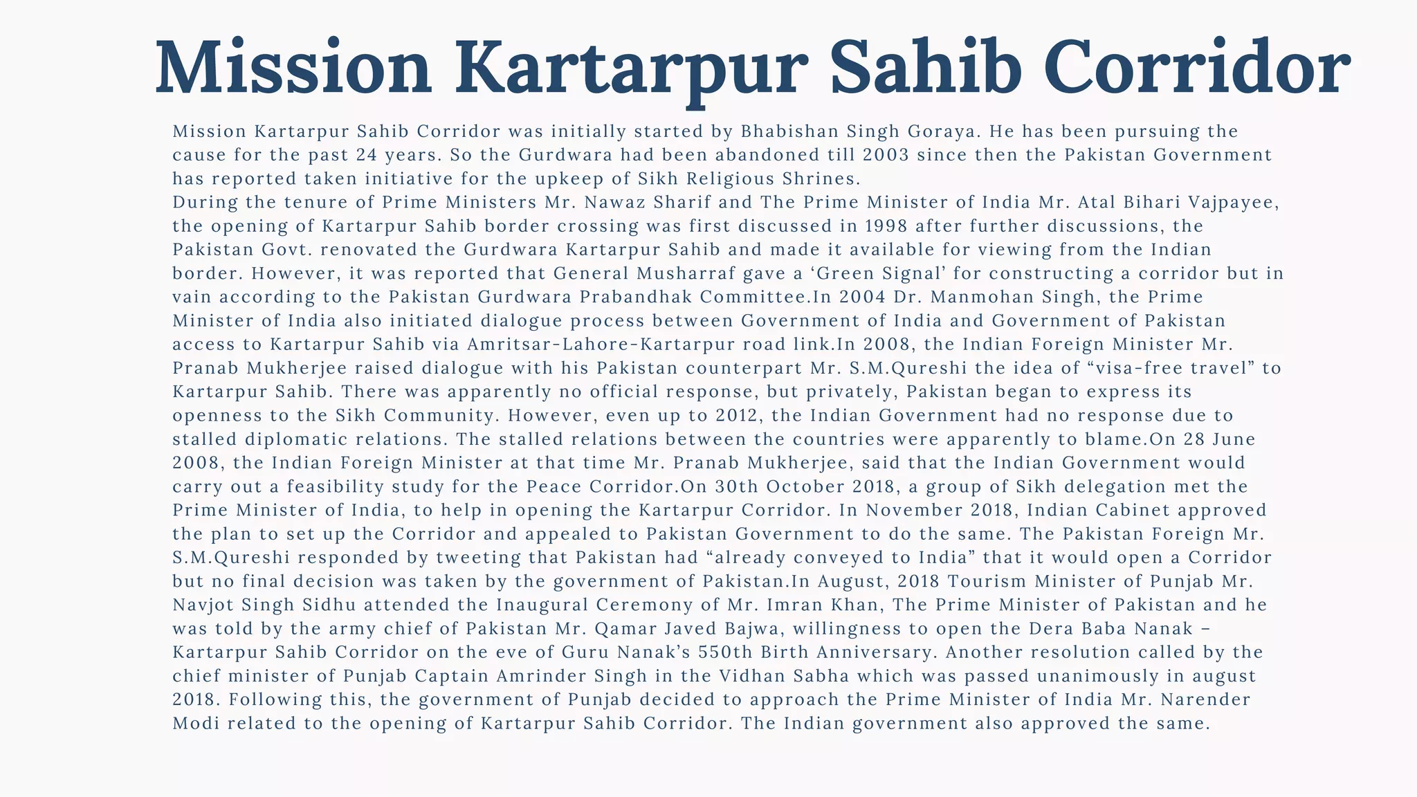 Kartarpur sahib corridor | PDF