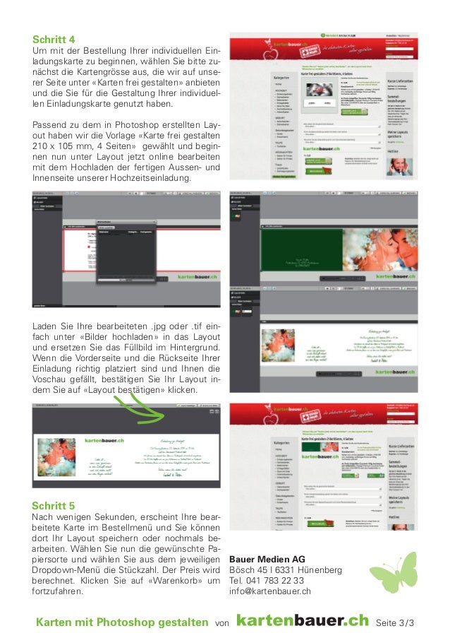 Karten Mit Photoshop Gestalten