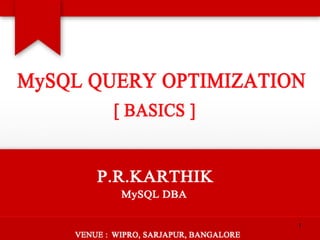 MySQL Query Optimization (Basics) | PDF