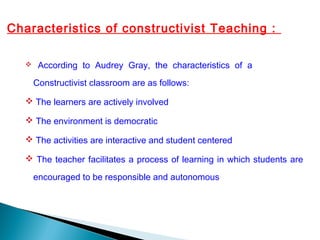 CONSTRUCTIVISM IN TEACHING - PPT