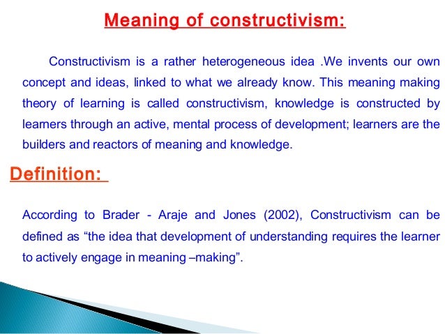 constructivist teaching