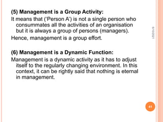 Principles of Management MG6851 (Karthikeyan.I, AP, Mech, SRIT) | PPTX