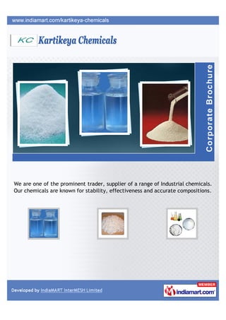 We are one of the prominent trader, supplier of a range of Industrial chemicals.
Our chemicals are known for stability, effectiveness and accurate compositions.
 