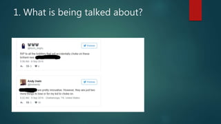 1. What is being talked about?
 