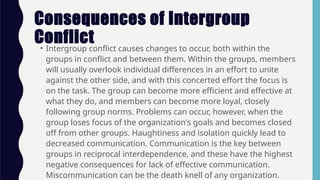 Understanding and Managing Intergroup Conflict in Organizations | PPTX