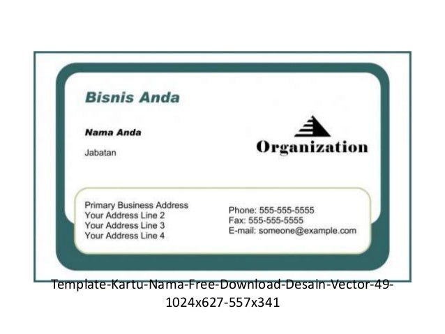 Kartu nama gratis download 53 model format vector