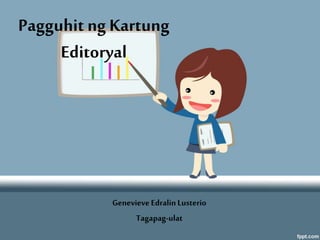 Pagguhit ng Kartung
Editoryal
Genevieve Edralin Lusterio
Tagapag-ulat
 