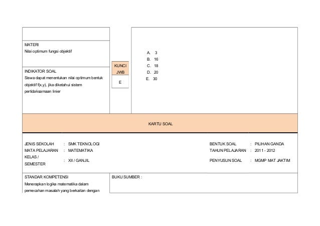 41 Info Contoh Soal Matematika Kelas X Smk Semester 2 Pdf Doc