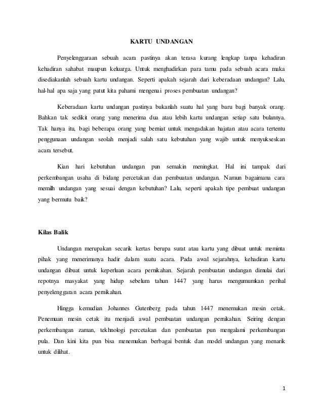 Kartu Undangan Dan Profil Wedding Card Cleon