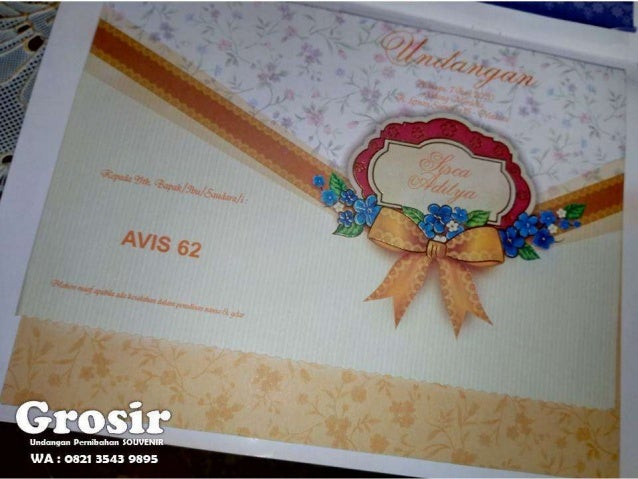44 Contoh Undangan Nikah Wa Terbaik Gratis