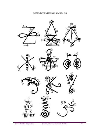 Fórum ReikiBr – Projeto Luz Apostila de Karuna Ki níveis I, II e III-A 39
COMO DESENHAR OS SÍMBOLOS
 