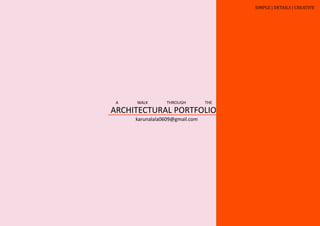 Karuna lala Architectural portfolio