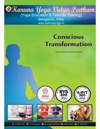 200 hr yoga teacher training course in Bangalore India