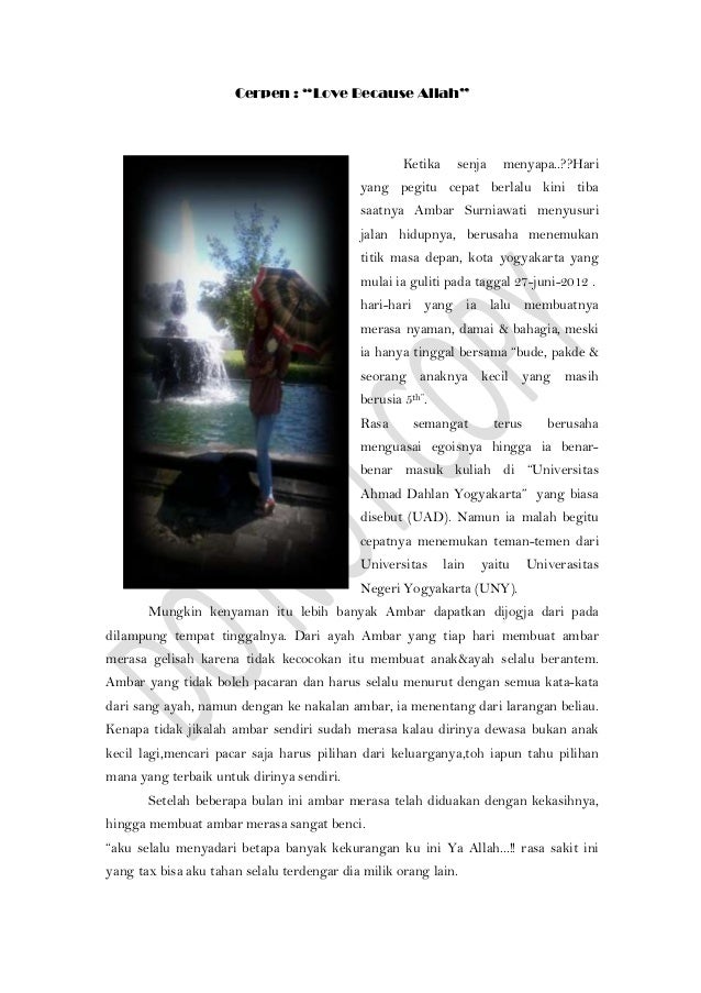Cerpen Love Because Allah Ambar Surniawati Cerpen Love Because Allah Ambar Surniawati