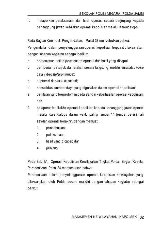 surat kapolsek untuk tembusan Para Manajemen untuk Kewilayahan Kapolsek Hanjar Latihan