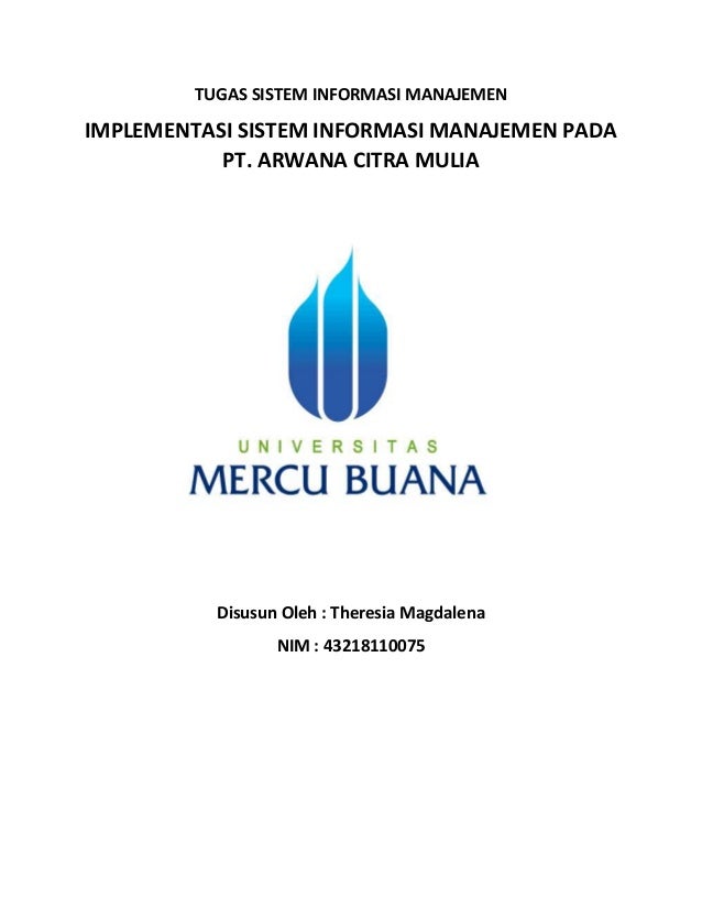 Karya Ilimiah Implementasi Sistem Informasi Manajemen Pada Perusah