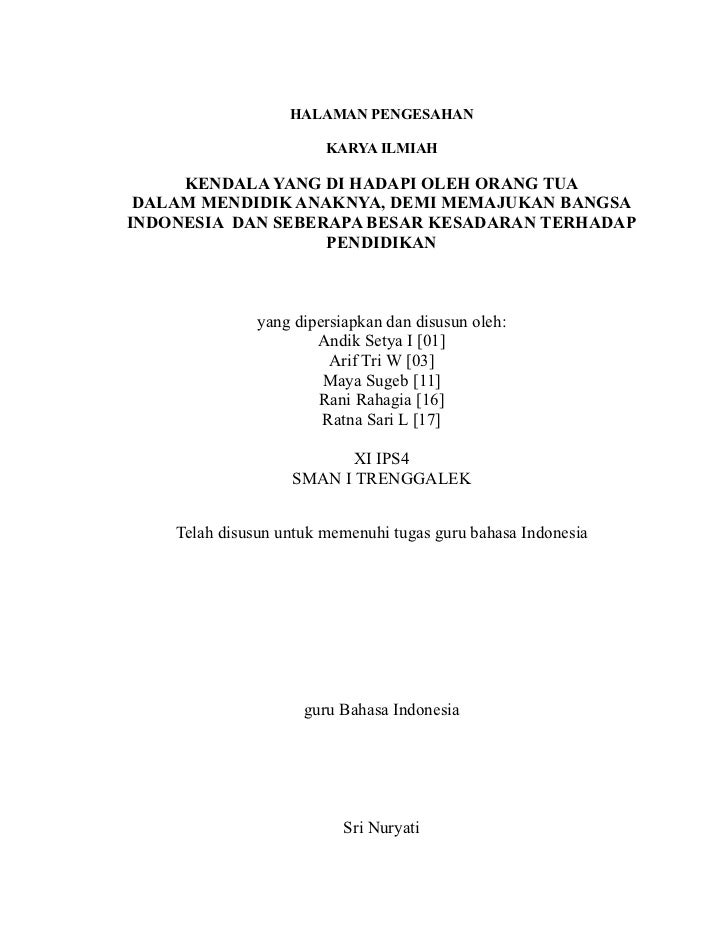 Karya Ilmiah Karya Ilmiah