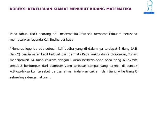 REVISI KARYA ILMIYAH TENTANG KIAMAT REVISI KARYA ILMIYAH TENTANG KIAMAT