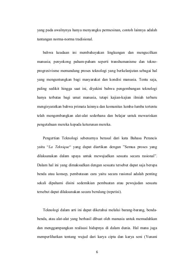 Karya Ilmiah Dampak Teknologi