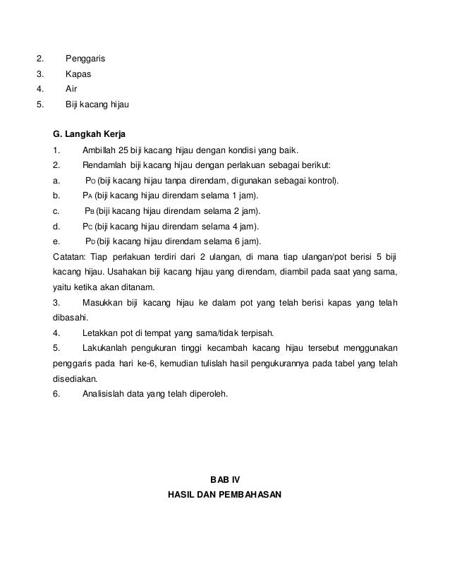Karya Ilmiah Kacang Hijau