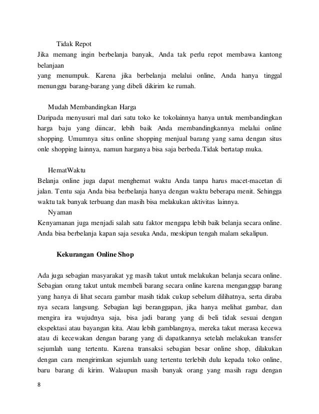 Karya ilmiah bisnis online