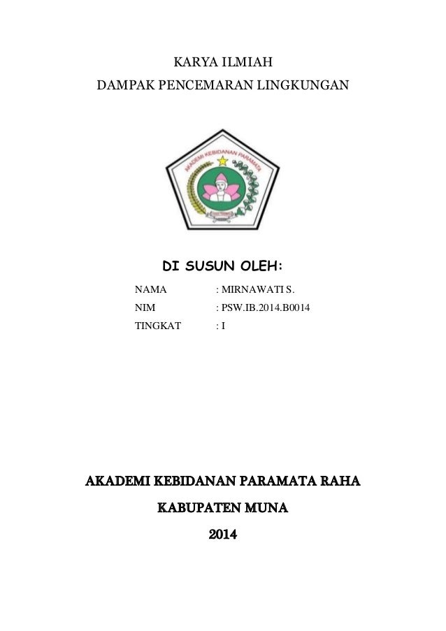 Contoh Judul Karya Ilmiah Lingkungan Mosaicone