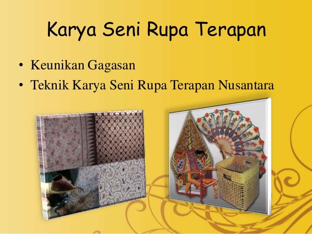 Karya seni rupa terapan nusantara