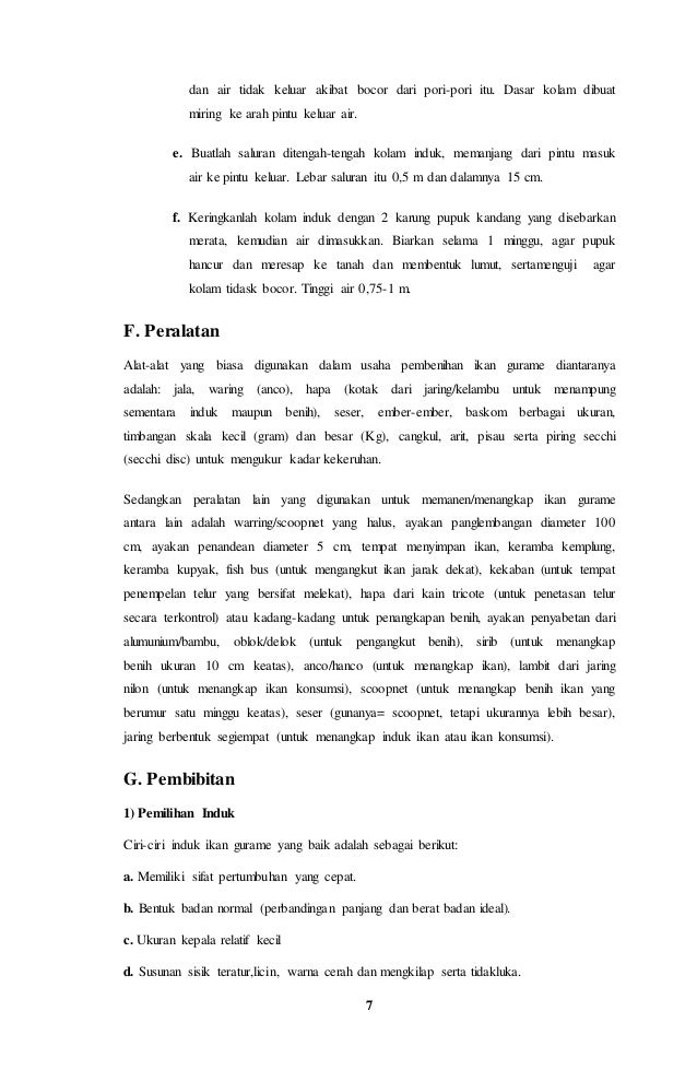 Makalah budidaya ikan gurame