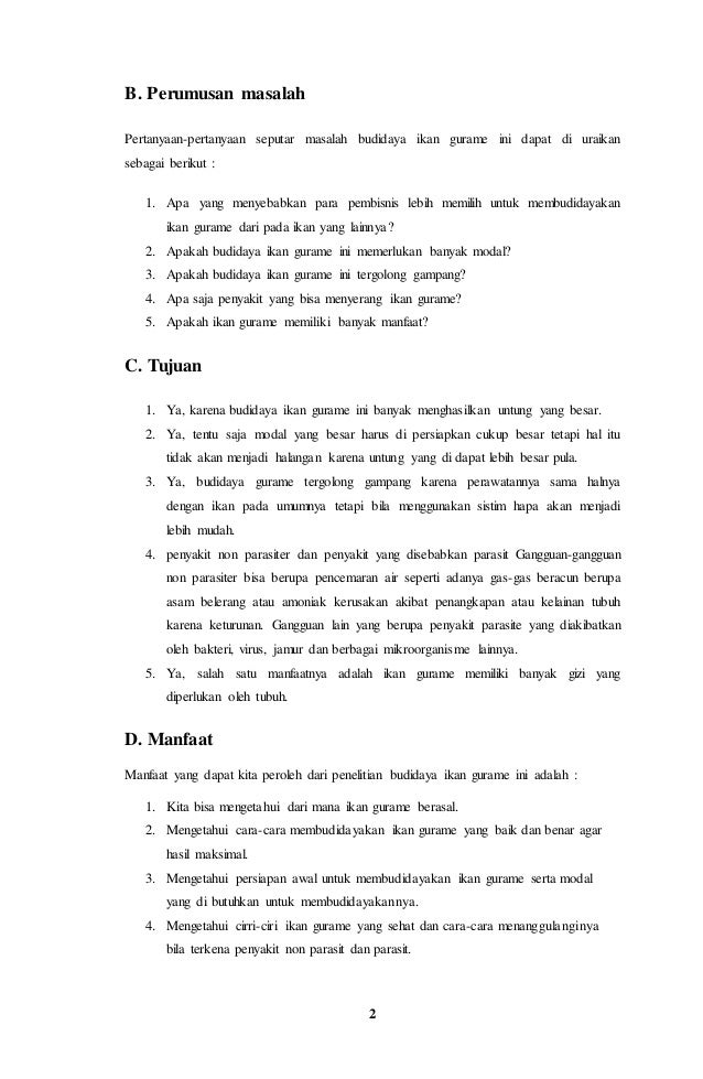 Makalah budidaya ikan gurame