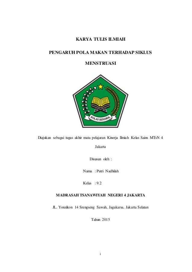 Contoh proposal karya tulis ilmiah kesehatan