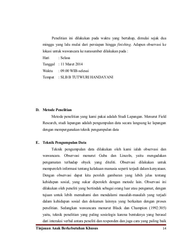 Karya Tulis Penelitian Deskriptif