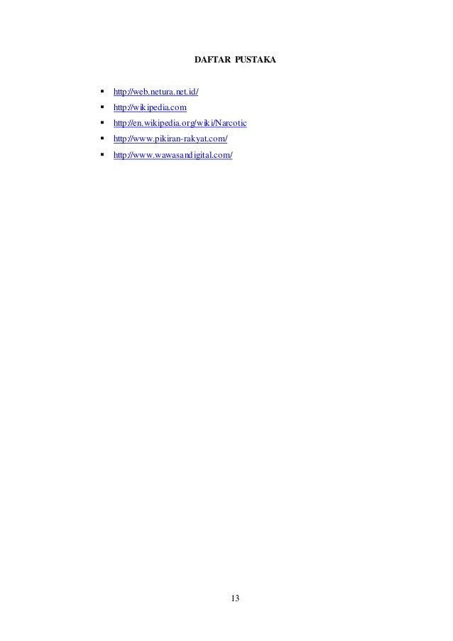 Karya tulis ilmiah bahaya narkoba bagi remaja