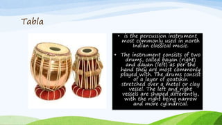 Tabla Classification Music of India (Indian Music) | PPTX