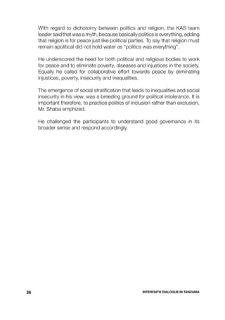 THE ROLE OF FAITH BASED ORGANIZATIONS IN GOOD GOVERNANCE | PDF