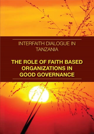 THE ROLE OF FBOs IN GOOD GOVERNANCE a 
 