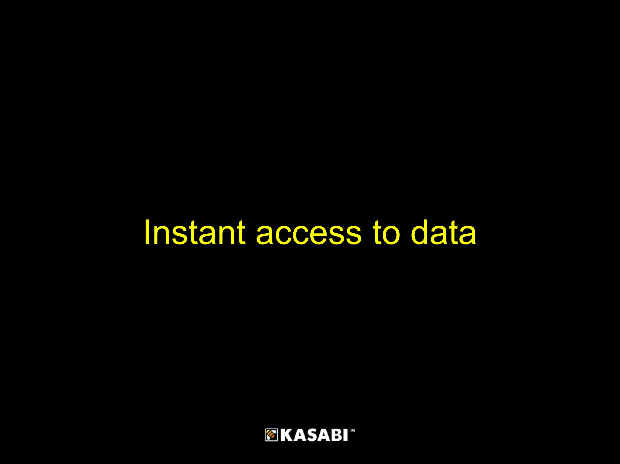 Instant access to data 