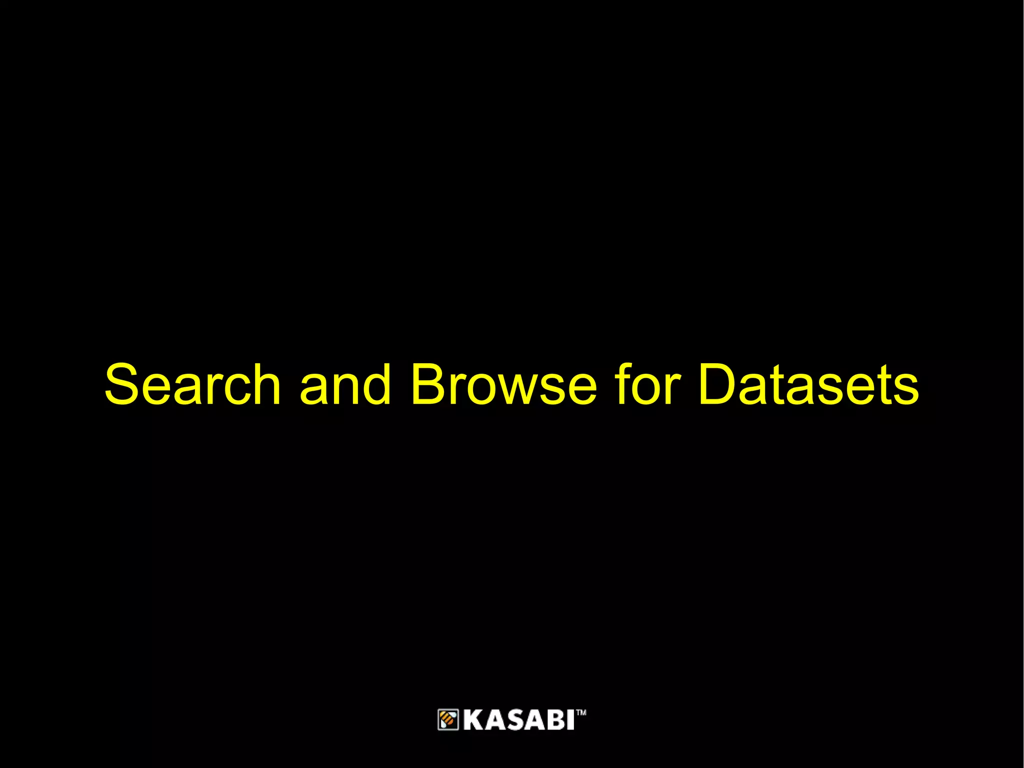 Search and Browse for Datasets 